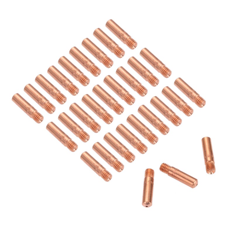 DRELD 30Pcs MIG Welding Contact Tips 11-45 0.045" Replacement for Lincoln/Magnum 100L & Tweco Mini #1 MIG Welding Gun - Image 1